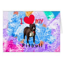 Pitbull Greeting Card