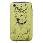 Pitbull Illustration Iphone 3 Tough Case