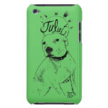 Pitbull Illustration Barely There Ipod Cases
