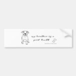 PitBullFullBodyWtBrother Bumper Sticker