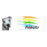 Pitbulls bookmark business cards