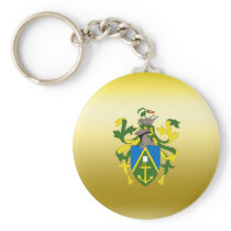 Pitcairn Islands Coat of Arms Keychains