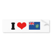 Pitcairn Islands Flag Bumper Sticker