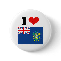 Pitcairn Islands Flag Pinback Buttons
