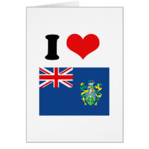 Pitcairn Islands Flag Card