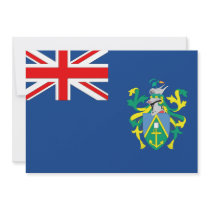 Pitcairn Islands Flag Personalized Invitation