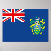 Pitcairn Islands Flag Posters