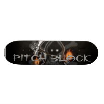 pitch black skate board decks