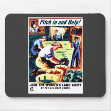 Pitch In And Help Mouse Pads