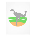 Pitcher in silhouette invite