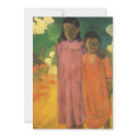 Piti Teina (Two Sisters) by Paul Gauguin invitations