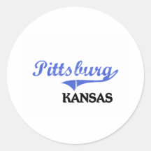 Pittsburg Kansas City Classic Round Sticker