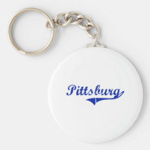 Pittsburg Kansas Classic Design Keychain