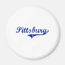 Pittsburg Kansas Classic Design Refrigerator Magnet