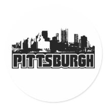 Pittsburgh Skyline Stickers