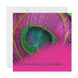 PixDezine Psychedelic Peacock feather invitations