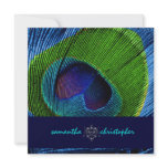 PixDezine Psychedelic Peacock feather invitations