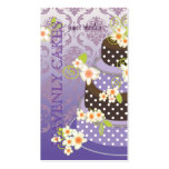 PixDezine Violet+Chocolate Bakery/pâtisserie Business Card Templates