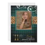 PixDezines 2011 Graduation, Leopard Print invitations