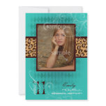 PixDezines 2011 Graduation, Leopard Print invitations
