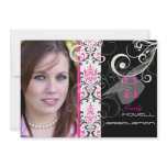 PixDezines 2011 Graduation, Rossi Damask invitations