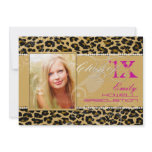 PixDezines 2012 Grads, cheetah print/diy colours Personalised Invites