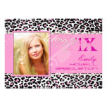 PixDezines 2012 Grads, cheetah print/diy colours Custom Announcement