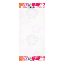 PixDezines Alegre Retro Floral, Marketing Ensemble Rack Card