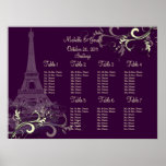 PixDezines Bateaux Mouche, Plum/vanilla swirls Print