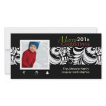 PixDezines Bellissimo Damask, christmas Custom Photo Card
