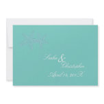 PixDezines Blue Starfish Wedding Invitations