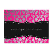 PixDezines Boroque Damask/Silver+Hot Pink