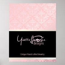 PixDezines Céline Damask, Rosequartz + Pink Print