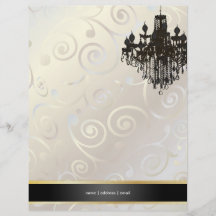 PixDezines Chandelier cupcakes swirls/pearly white Full Colour Flyer