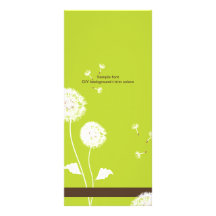PixDezines dandelions/diy background+trim Personalised Rack Card