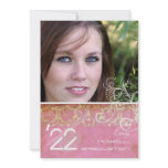 PixDezines Desiree Damask/Vintage+Pink invitations