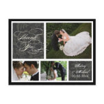 PixDezines DIY color/Damask Photos Thank you Post Cards