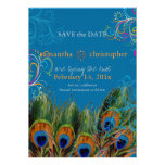 PixDezines diy event+background/peacock feather invitations