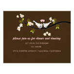 PixDezines doves/love birds/diy background colour! Personalised Announcements