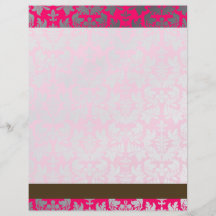 PixDezines Faux Silver Baroque Damask/DIY colour Flyer Design