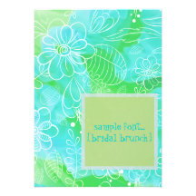 PixDezines Floral+Ferns, diy events.. Invitation