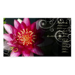 PixDezines Fuschia lotus + pearly swirls Business Cards