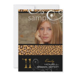 PixDezines Graduation, Leopard Print invitations