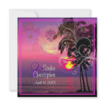 PixDezines Hawaiian Sunset Beach /Luau+Swirls invitations