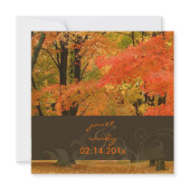 PixDezines in the woods, fall weddings/DIY events Personalized Invite