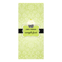 PixDezines key lime cupcakes menu Customised Rack Card