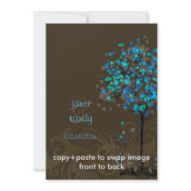PixDezines maple tree/teal+blue