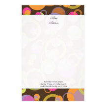 PixDezines Mod Bubbles, custom background colour!! Stationery Paper