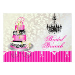 PixDezines monogram bridal, blue wedding cake Personalised Invite