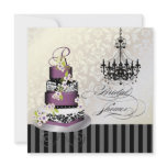 PixDezines monogram bridal, plum pudding cake